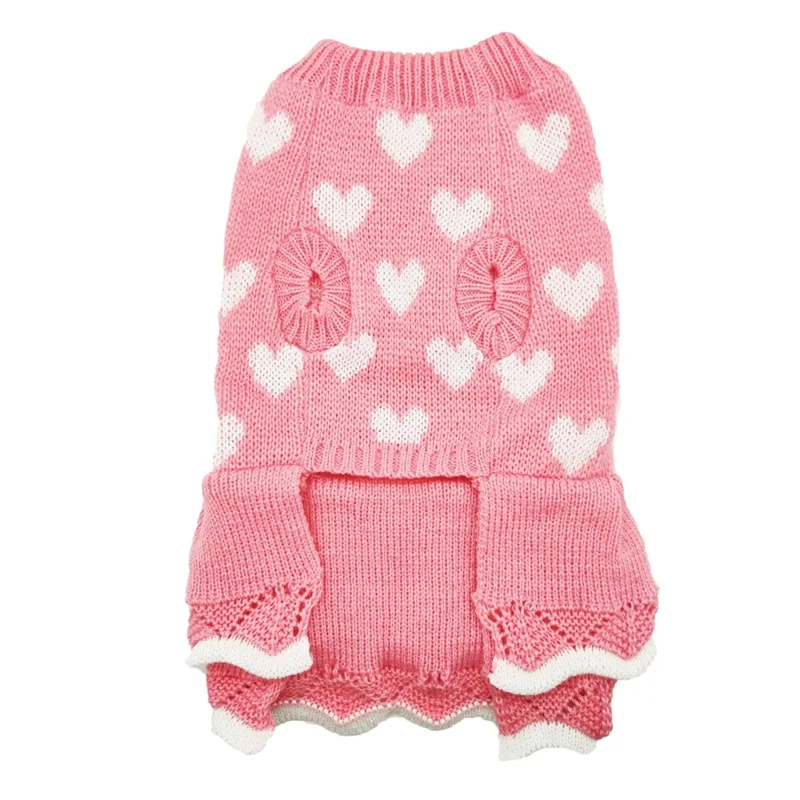 Fashionable Low price cute Pet Dog Dress sweater Luxury outdoor indoor pets sweaters Pullover clothes