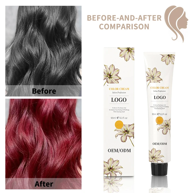 Diwei Hair Color dye Professional Hair Color Cream Hair Dye Packaging Pcs Form Label Origin BLOND Type