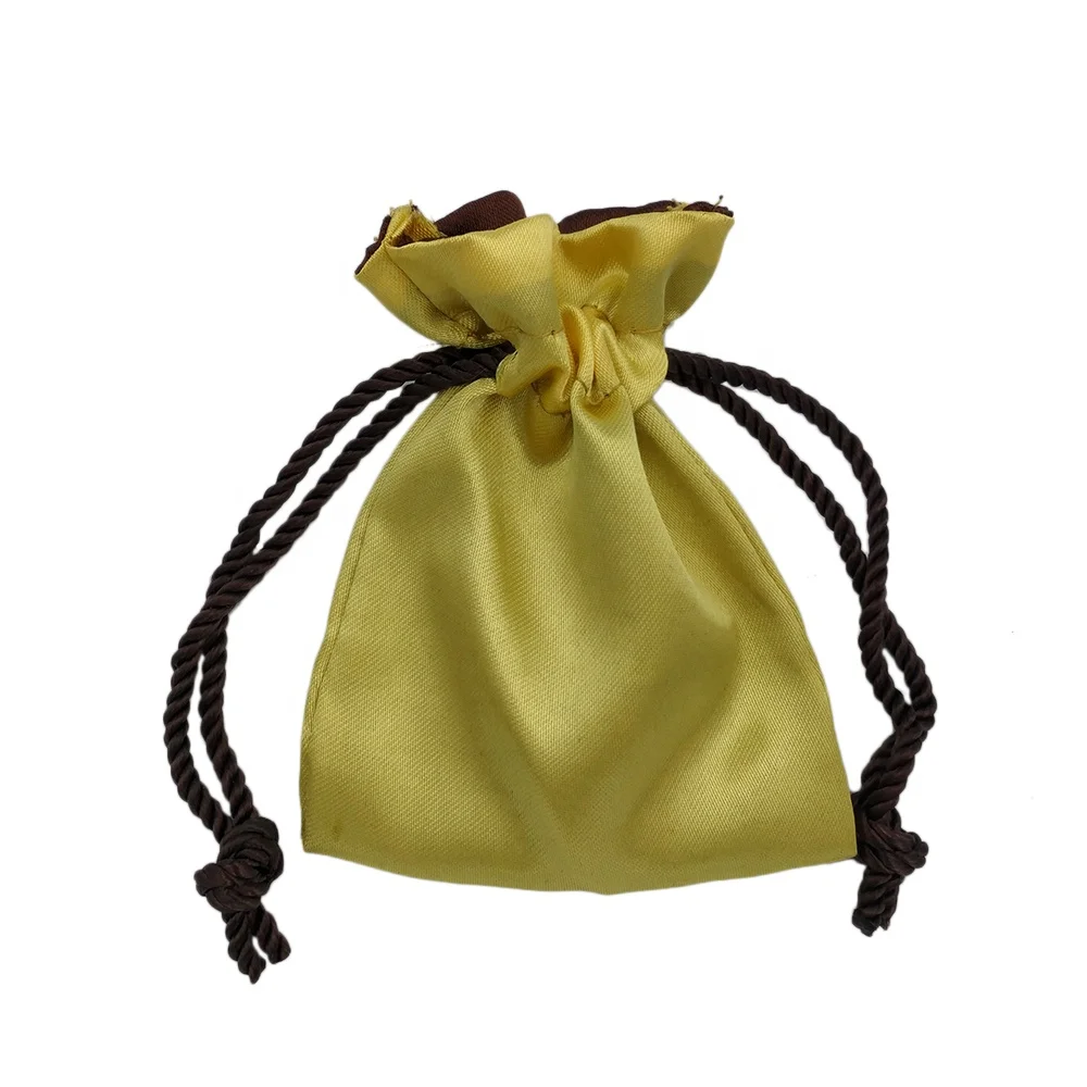 Hot sell 2020 new products exquisite and small satin drawstring bag