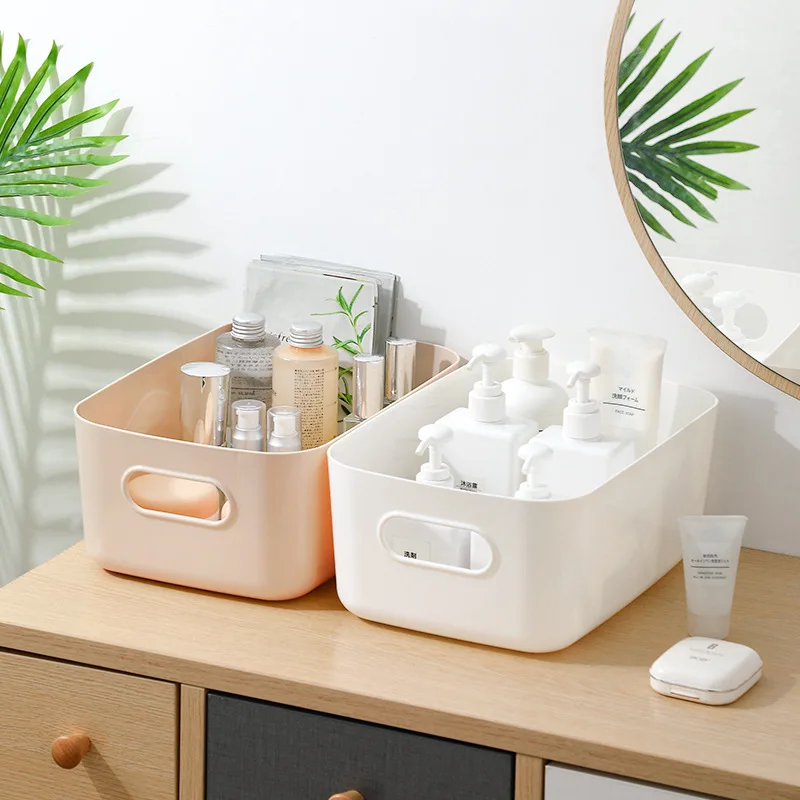 INS style PP Multi-function Sundries Storage Drawer Plastic Makeup Storage Basket Cosmetic Organizer Desktop Storage Box