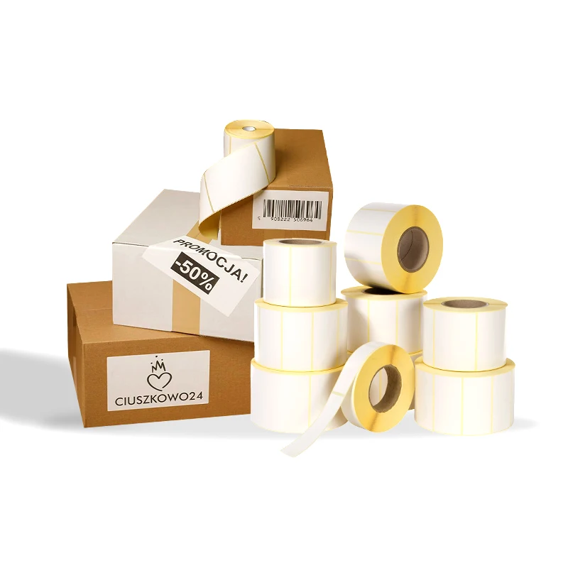 Jumbo Roll 80gsm Semi Gloss Art Paper Adhesion Thermal Label Self Adhesive Label Transfer Paper Sticker Raw Material Label