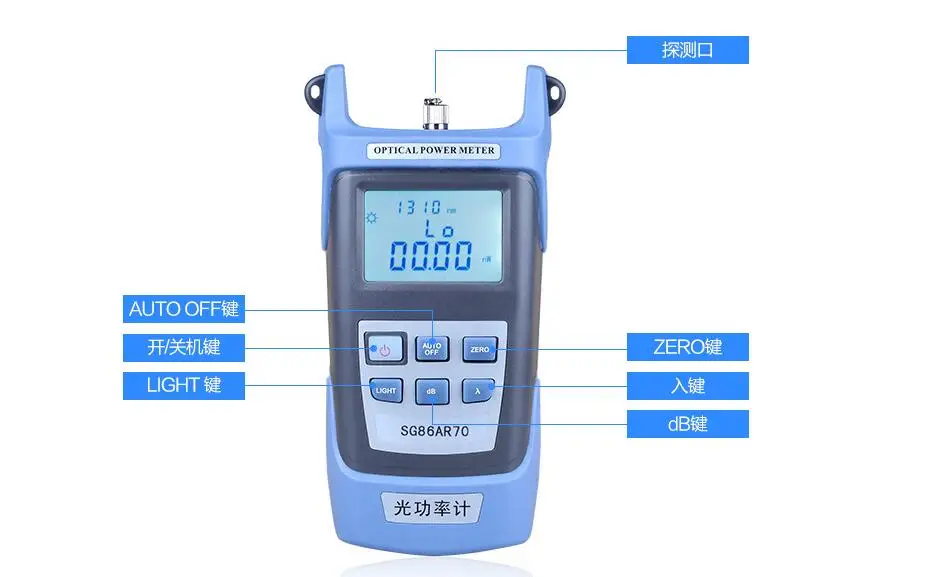 High Precision Optical Tester Optical Attenuation Tester Fiber Optic Power Meter without Fault Locater