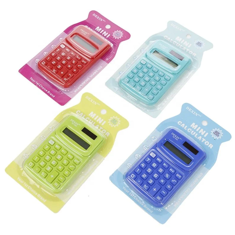 Mini handheld portable calculator for elementary school students 888 Color