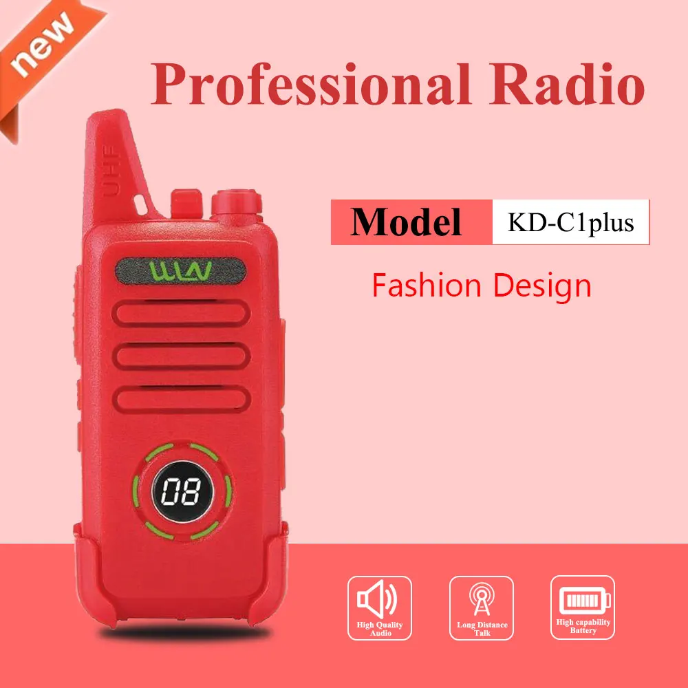 Wln Ptt Kd-c1 Plus Uhf 400-470  Two Way Radio Handy Commercial  Communications Wireless Intercom Chile Home Use Walkie Talkie