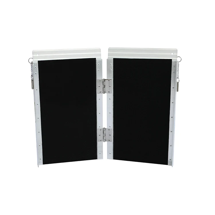 High Quality wheelchair loading ramps Lightweight Aluminium Alloy Telescopic Portable Folding Wheelchair Ramp For Car & Stairs