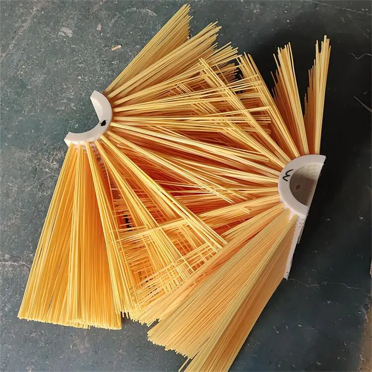 Polishing brush roller with shot blasting machine for Marine manufacturing equipment wear-resistant clean nylon brush roller