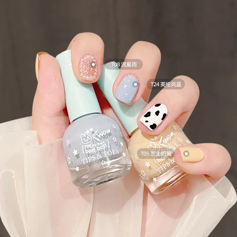 Private Label kids Peel off  Nail Polish Top Coat Nail Polish With MSDS Fast Air Dry Toxic Free