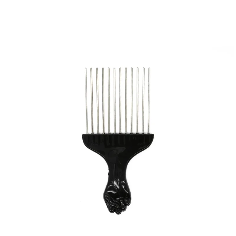Professional Salon Hairdressing Tools Insert Wave Hair Pick Afro Comb For Stainless Steel Pins Hair Pick Comb