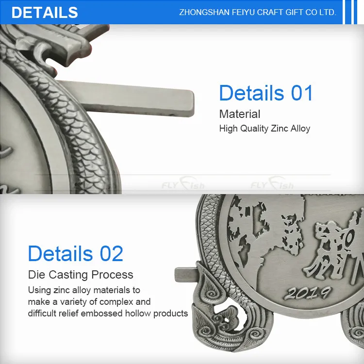 
Zinc Alloy Soccer Basketball Hockey Badminton Football Gold Medal Custom Medallion 