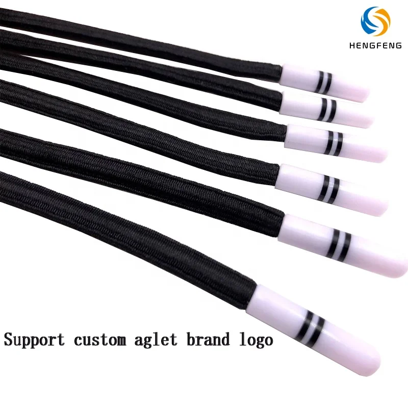 Custom Hoodie String Stretch Custom Round Oval Garment Elastic Draw Cord Black Pants Rope Drawcord