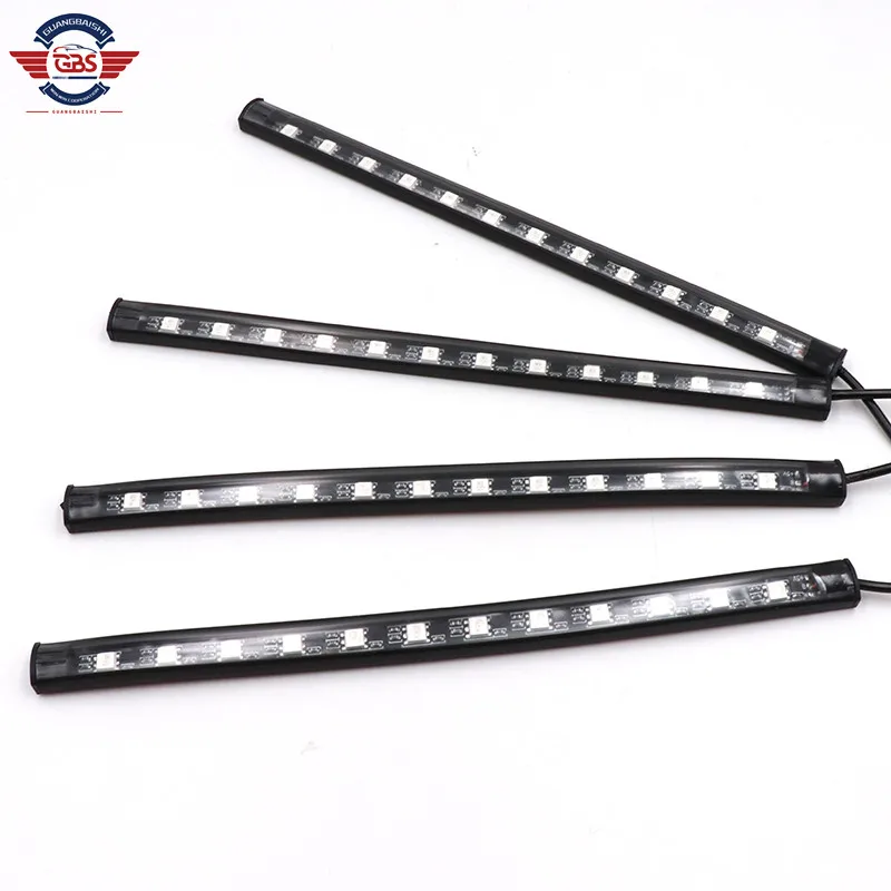 Remote voice control Interior Styling Decorative RGB LED Dynamic ambient Strip Light Car USB LED RGB Atmosphere Strip Light