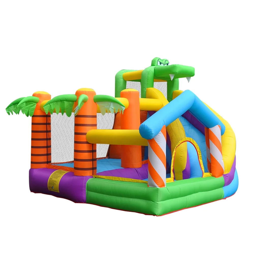 Factory hot sale double layer inflatable bottom climbing slide bouncy house bouncy castle bouncy trampoline