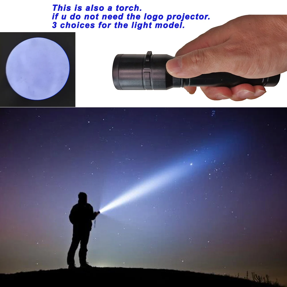 2024 high-definition projection flashlight