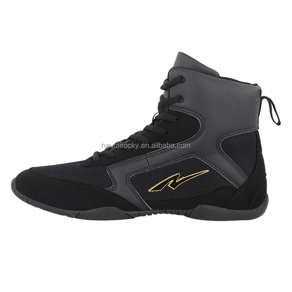 OEM Custom Logo Sport Shoes for Wrestling Hot Sales Anti-Slip Boxing Sneakers with Rubber Insole