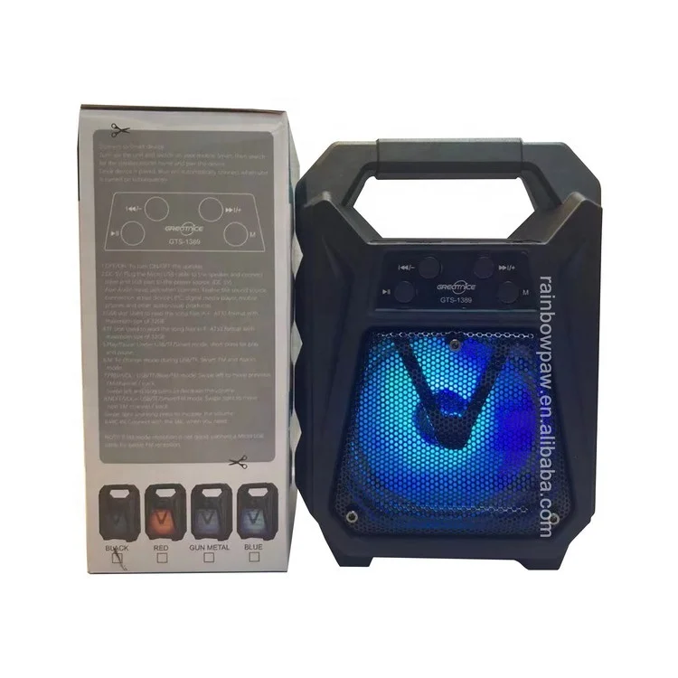 KTS Speaker GTS-1389 wireless outdoor speakers audio speaker wireless, 4 Inch, Good sound