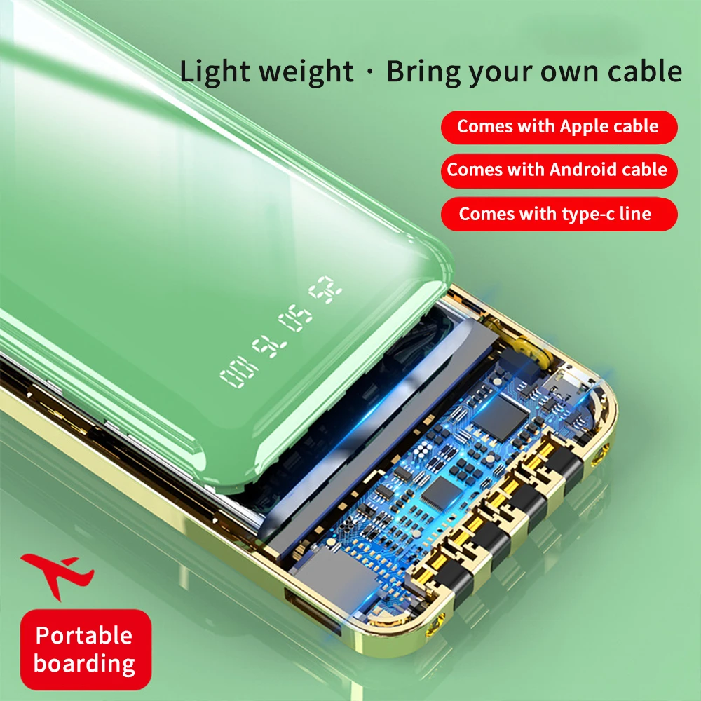 1 Sample OK Hot Sellers Portable Slim Pocket Chargers Wholesale Custom LOGO Factory Price Small 20000mah Power Banks For Phone