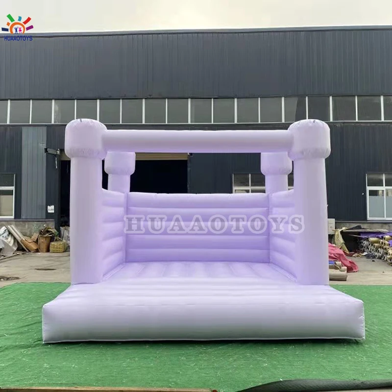 10x10ft 2024 New Popular Purple Bounce Castle Kids Inflatable White Bounce House Adult Wedding Jump