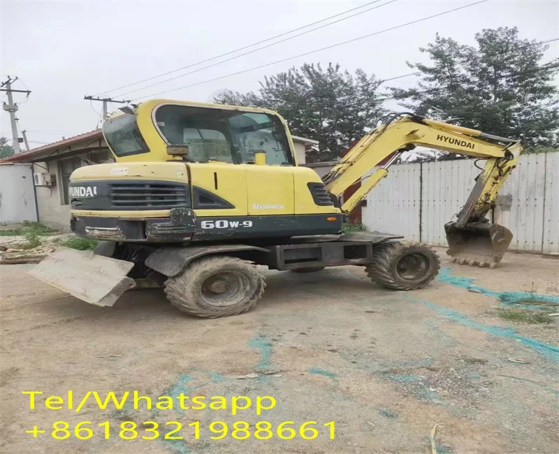 Used Hyundai 60W-9 Excavator Price Good Quality Korea CE Offer Original Hyundai 60W-9 Excavator
