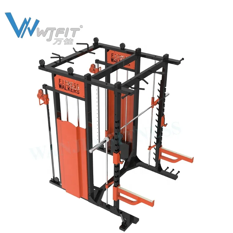 
Wanjia Fitness Gym Machines Squat Rack Power Rack Multi Funcion Smith Machine Multi Home Gym For Commercial And Home Fitness 