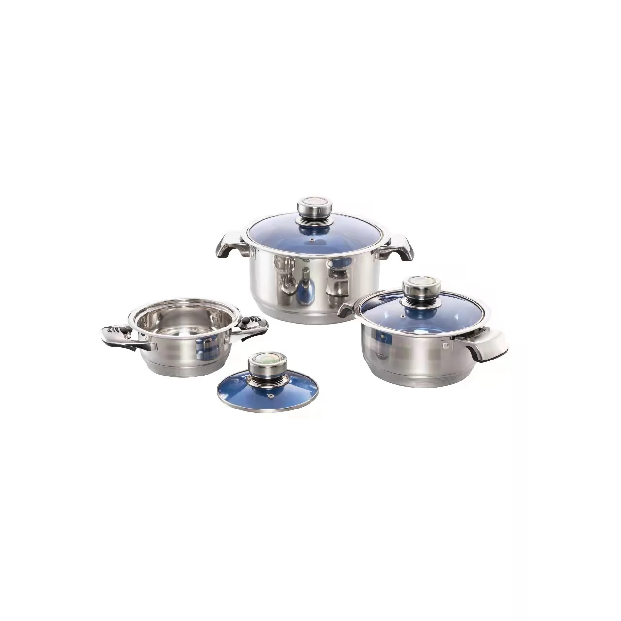 Factory Supply Customized Home New Stretched Non Stick Stainless Steel Cookware For Sale