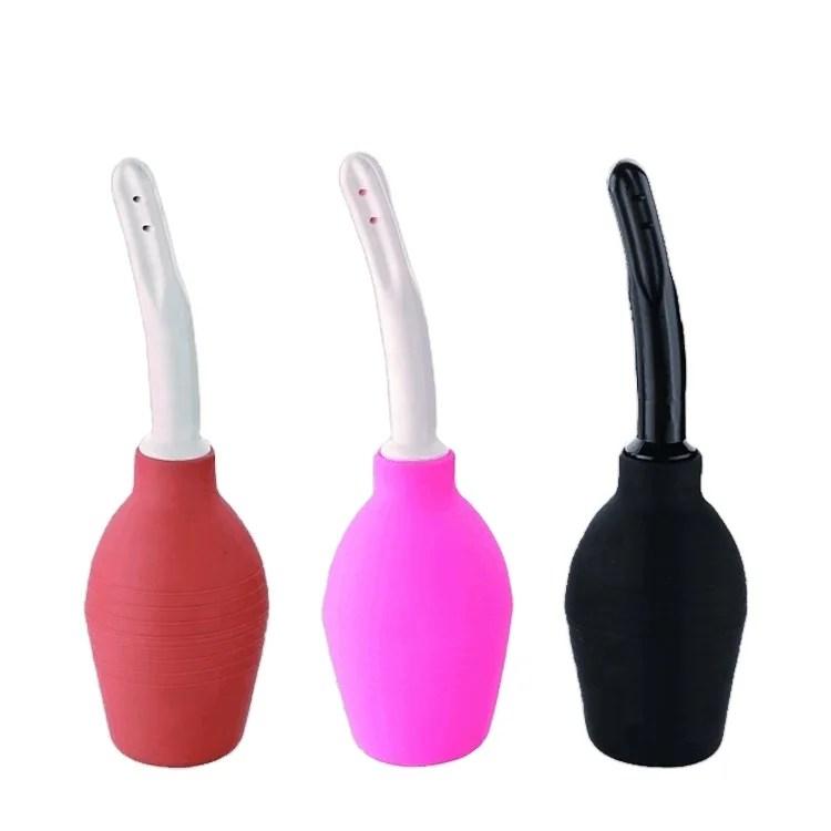 natural rubber or silicone female vaginal cleaner anal douche