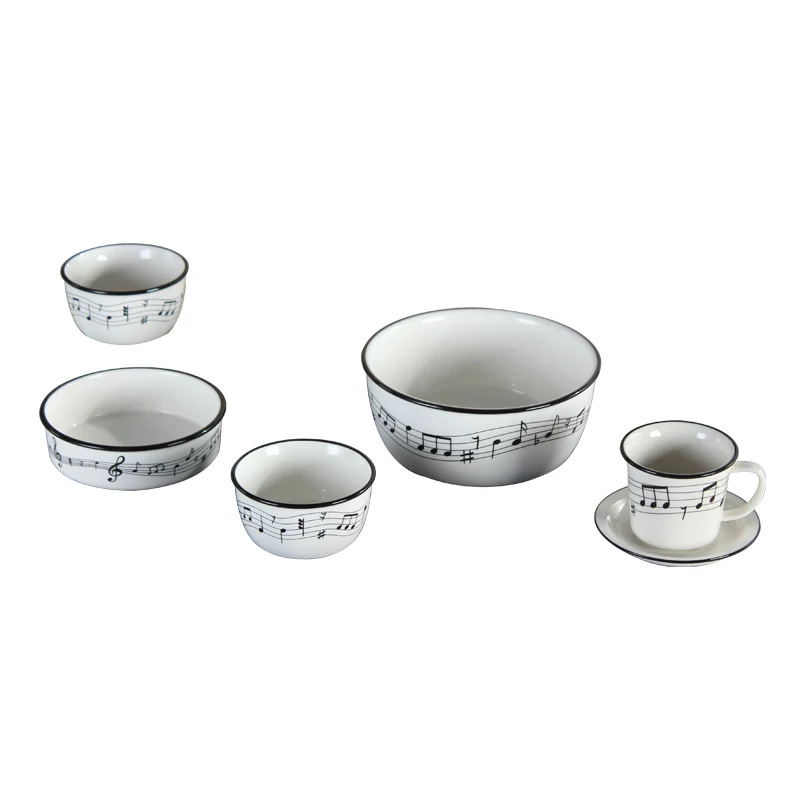 Creative music notes tableware