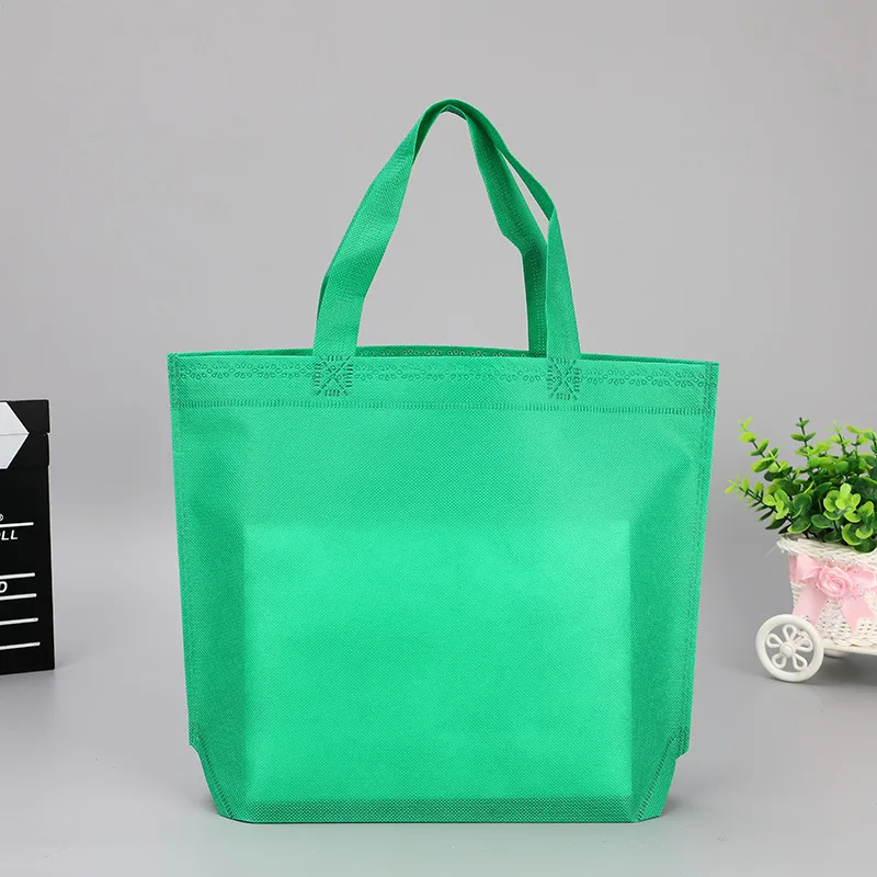 Custom Logo Garment Clothes Non Woven Shopping Bag Reusable Travel Foldable Bag With Handle