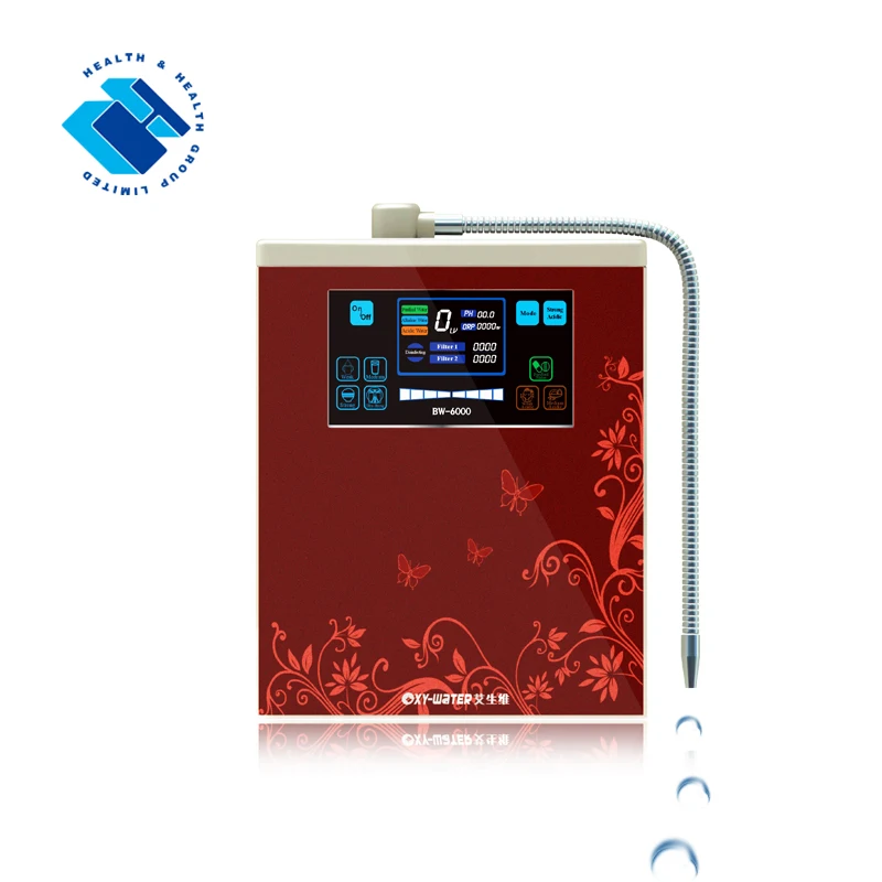 7plates Bw 6000 Luxury House Hold Alkaline Water Ionizer wall hold Acidic water Decontamination Machine