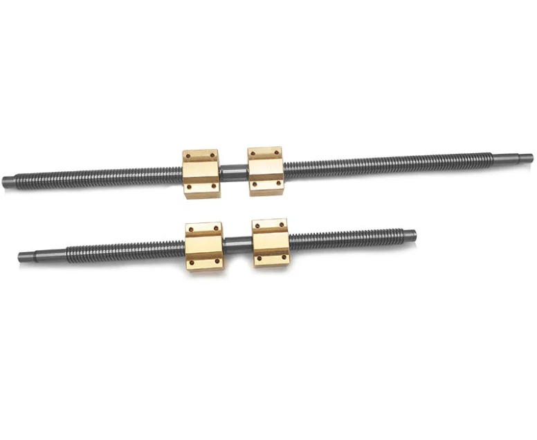Custom made Carbon Steel 30mm trapezoidal lead screw 40mm 50mm 60mm length trapezoidal screw for 3d printers