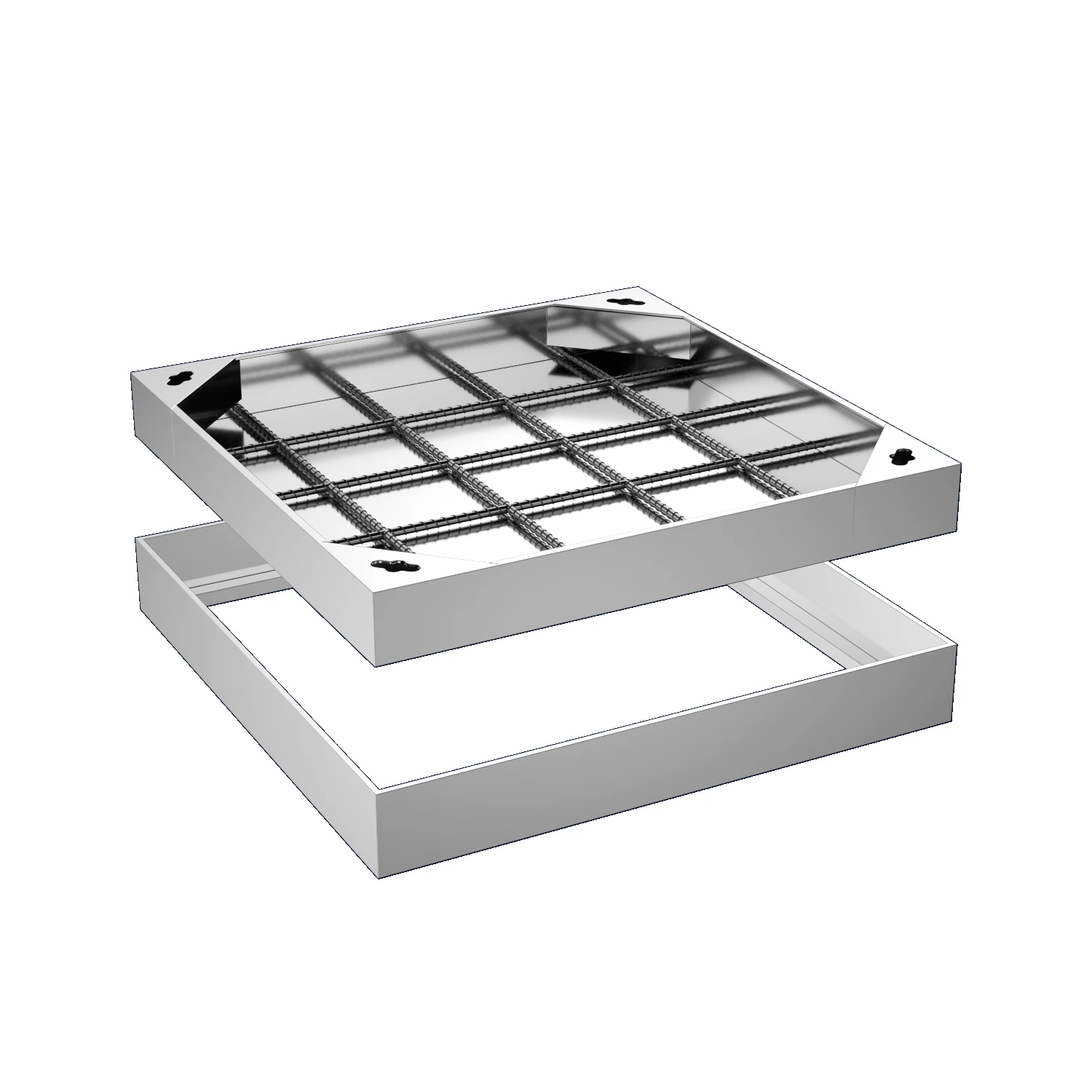 Custom 304 stainless steel invisible manhole cover with favorable price