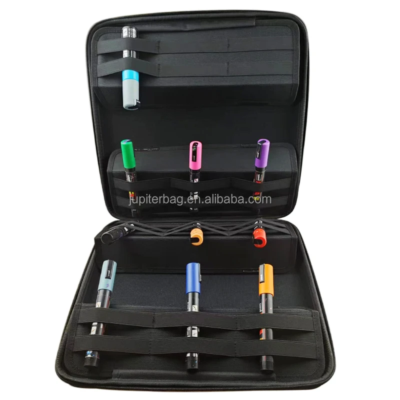 New design POSCA colour pen drawing pen crayon eva marker case pastel organizer