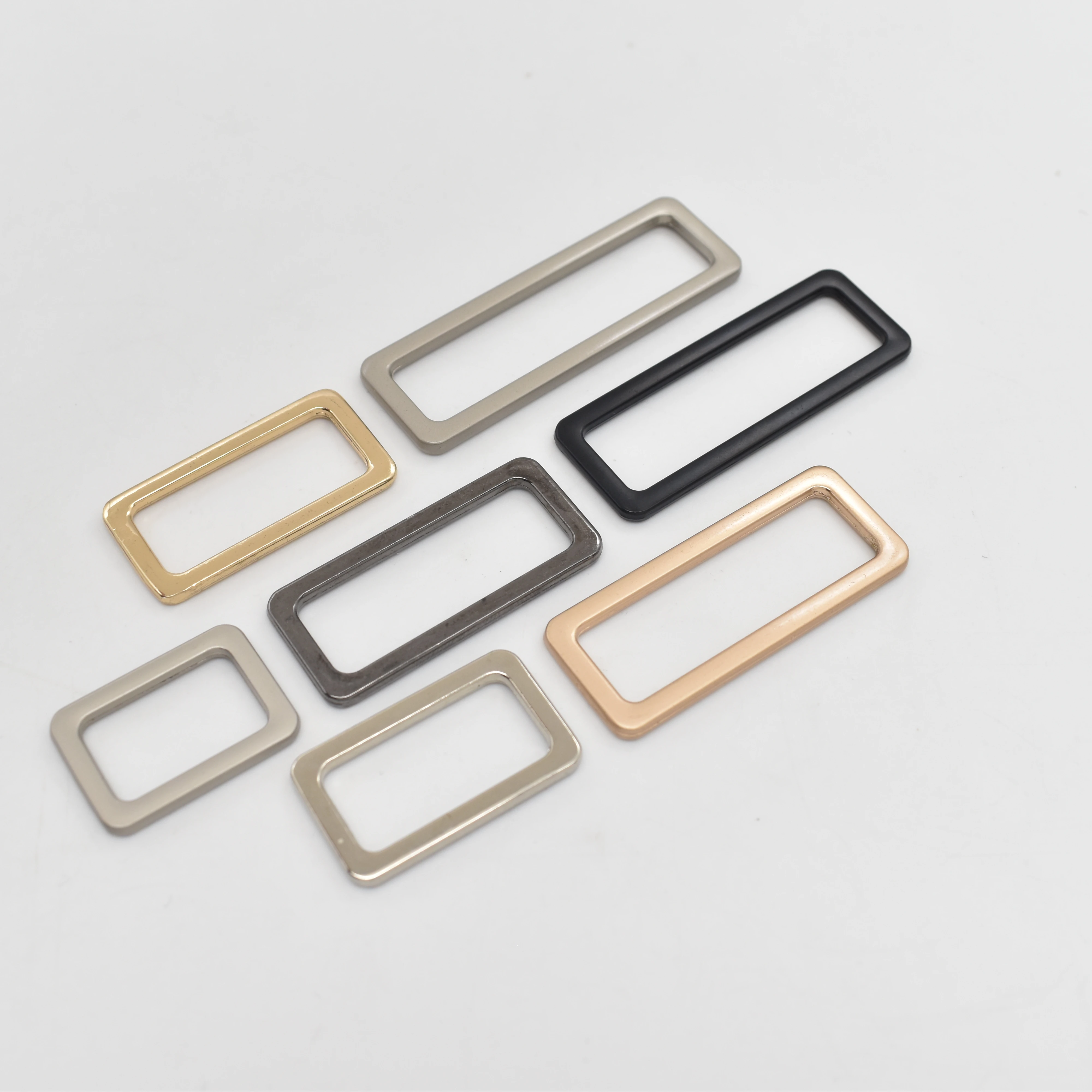 Square Buckle Hardware Accessories Zinc Alloy Adjuster Tri-Glide Buckle for Bag/Backpack Straps/Webbing Belt/Handbag