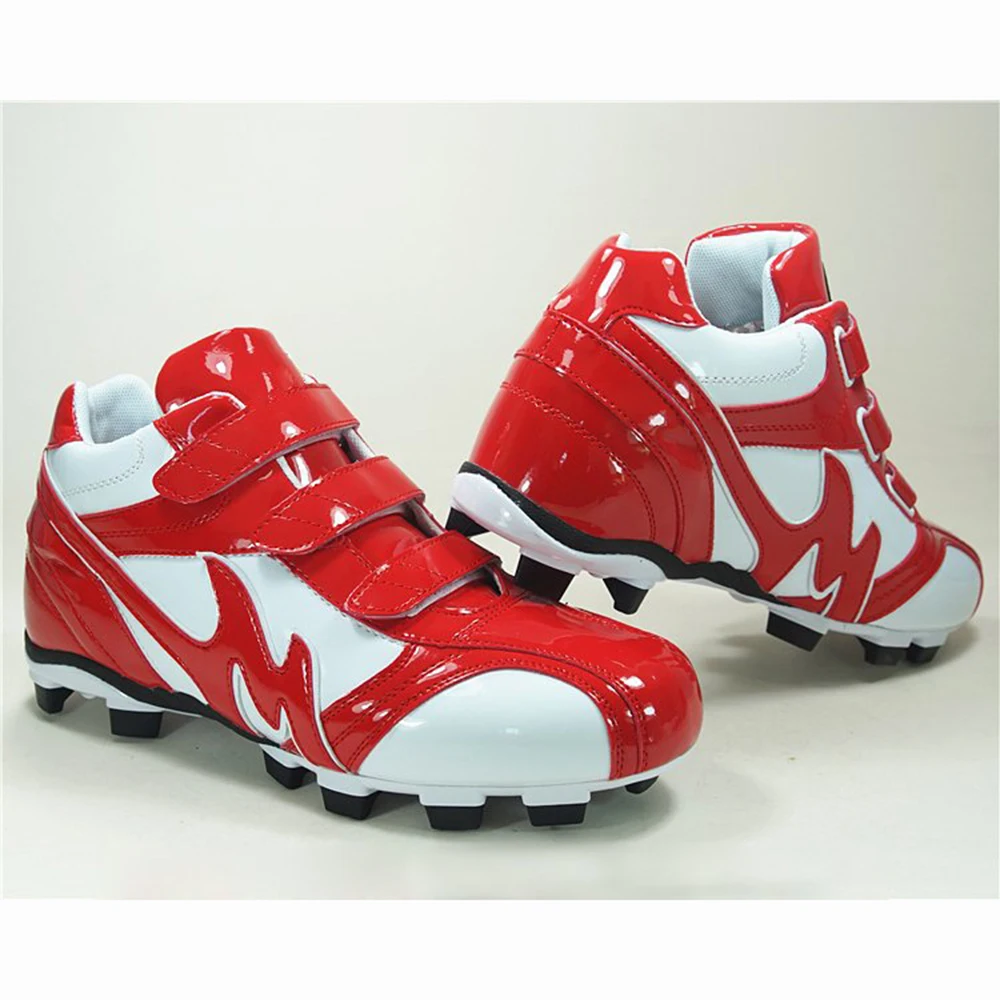FREE SAMPLE  Kids adults professional spikes baseball shoes men women competition microfiber Magic Tape closure Softball shoes