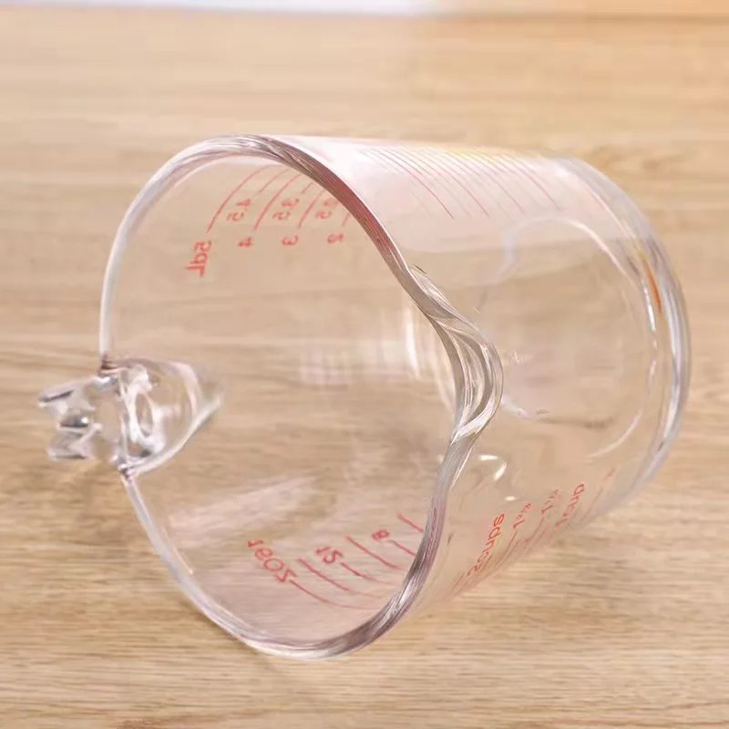 Clear Glass Graduated Measuring Cup for Baking Beaker Liquid Measure Jug Glass Cup