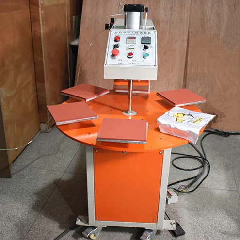 pressing machine for clothes 6*6 inch 16*20 inch 6 table screen printers heat press machine