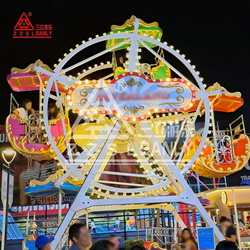 CE Certified Luxury Amusement Park Rides Equipment Shopping Mall Indoor Carnival Game Theme Kids Mini Ferris Wheel For Sale