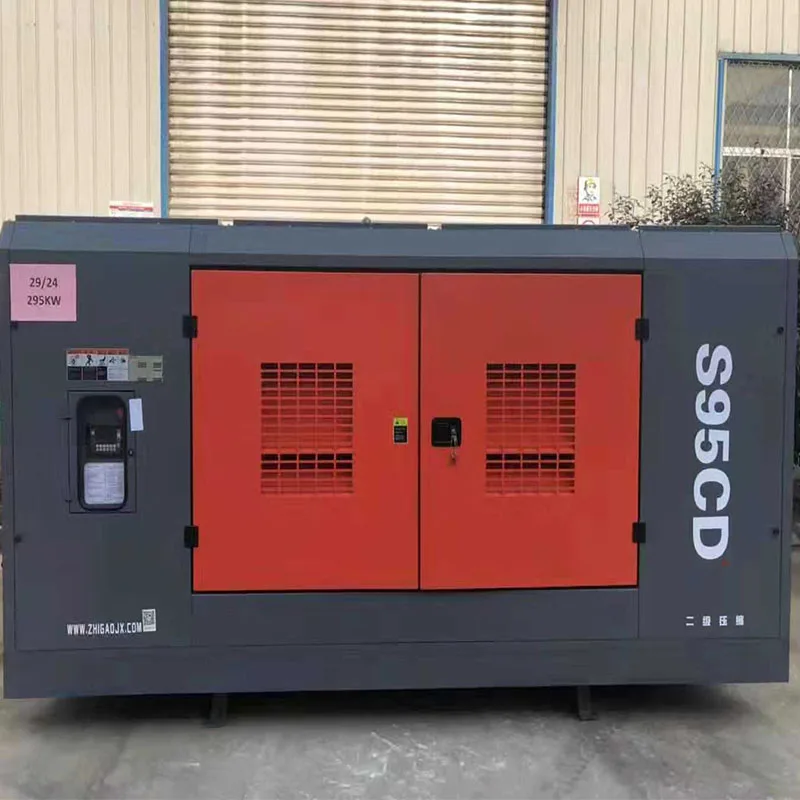 Direct sale diesel screw air compressor for water drilling machine
