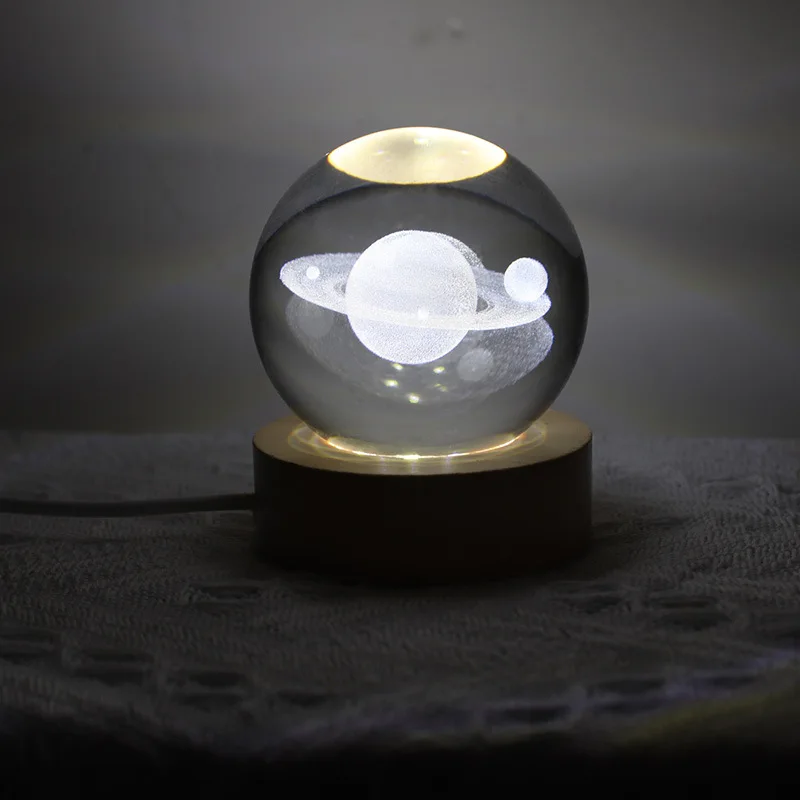 wholesale clear glass christmas ball ornaments Wholesale High Quality Crystal Ball K9 3D Laser Carved Creative Gifts Ball