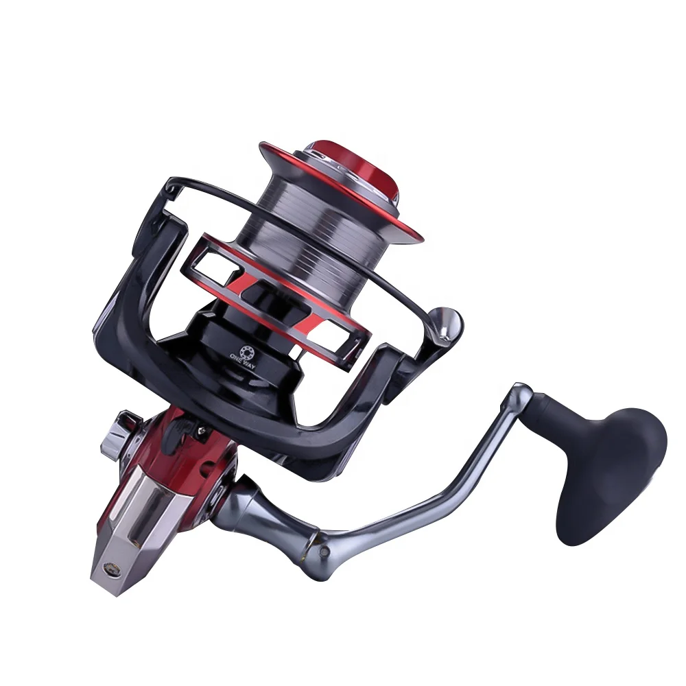 Kmucutie Saltwater Metal Spinning Reel Fishing Size 1000-2000 CNC Aluminum Alloy Spool Surfcasting Spinning Fishing  Reel