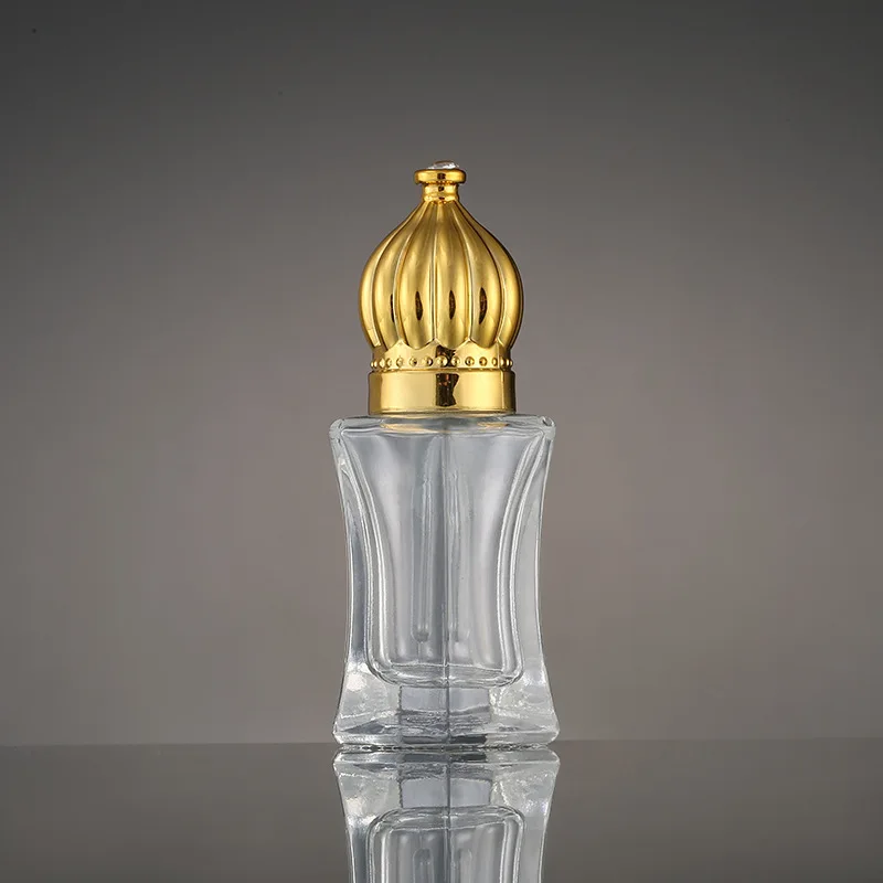 Unique Design Luxury Empty 6ml Glass attar bottle With Box Arabic Vintage Perfume Bottle With Cap