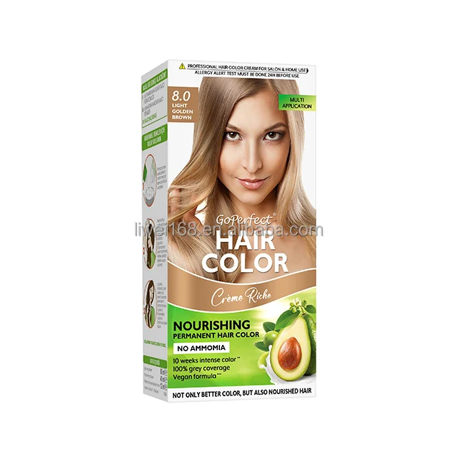 Hair Color Cream Organic Hair Color Dye Wholesale Hair Color ODM Factory Supplying Natural with Avocado Oil Female 3 Years