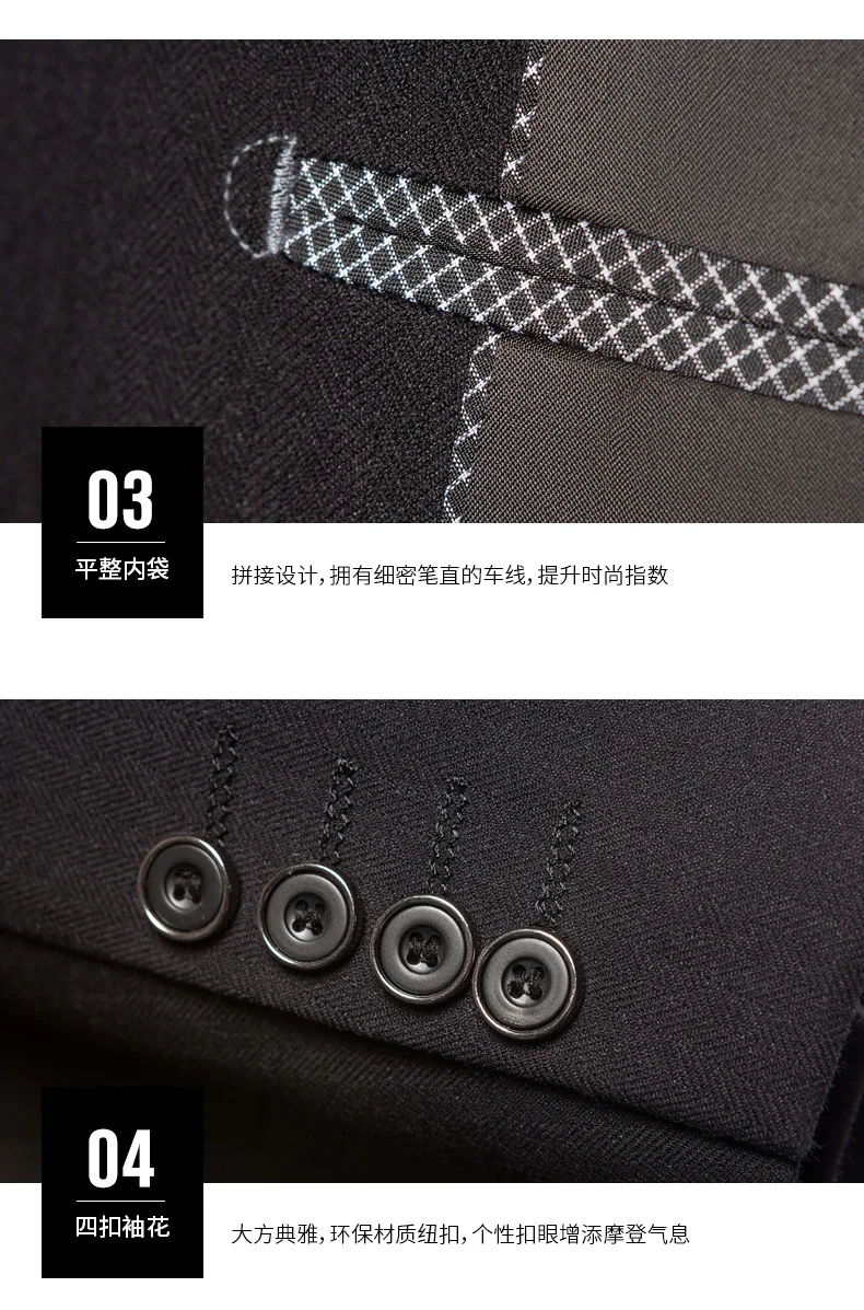 2020 latest design wholesale mens business wedding suits trajes de hombre Chinese mandarin stand collars suits for men