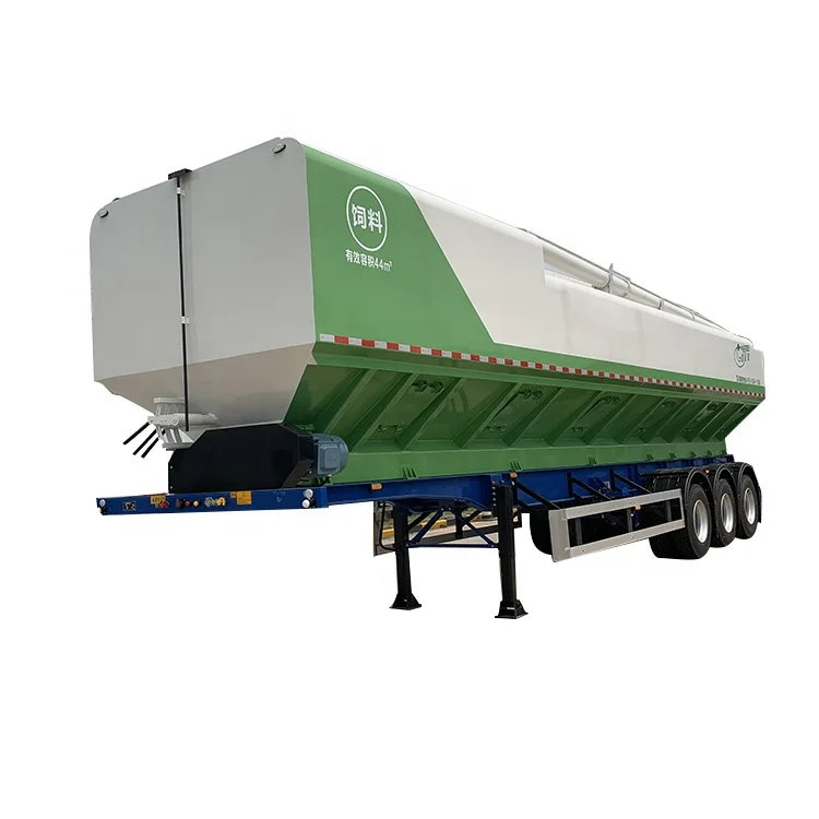XBQ Brand Factory Design Bulk Grain Trailer Poultry Feed Transport Trailer For Farm