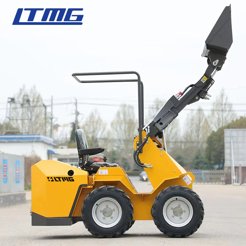 LTMG New Release Model mini skid steer loader wheel seated loader 230kg skid steer loader with seat