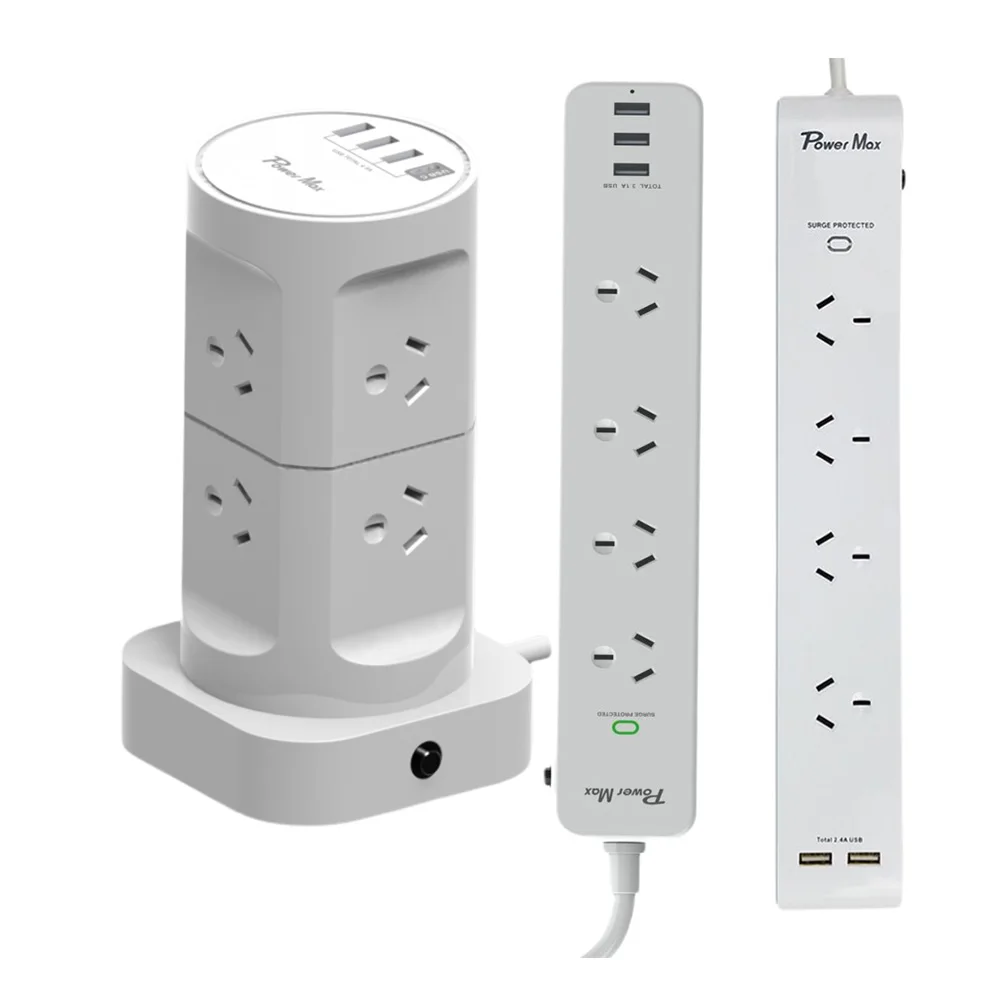 Wholesale Price Tower Power Board Tower 8 Way 4 USB Ports