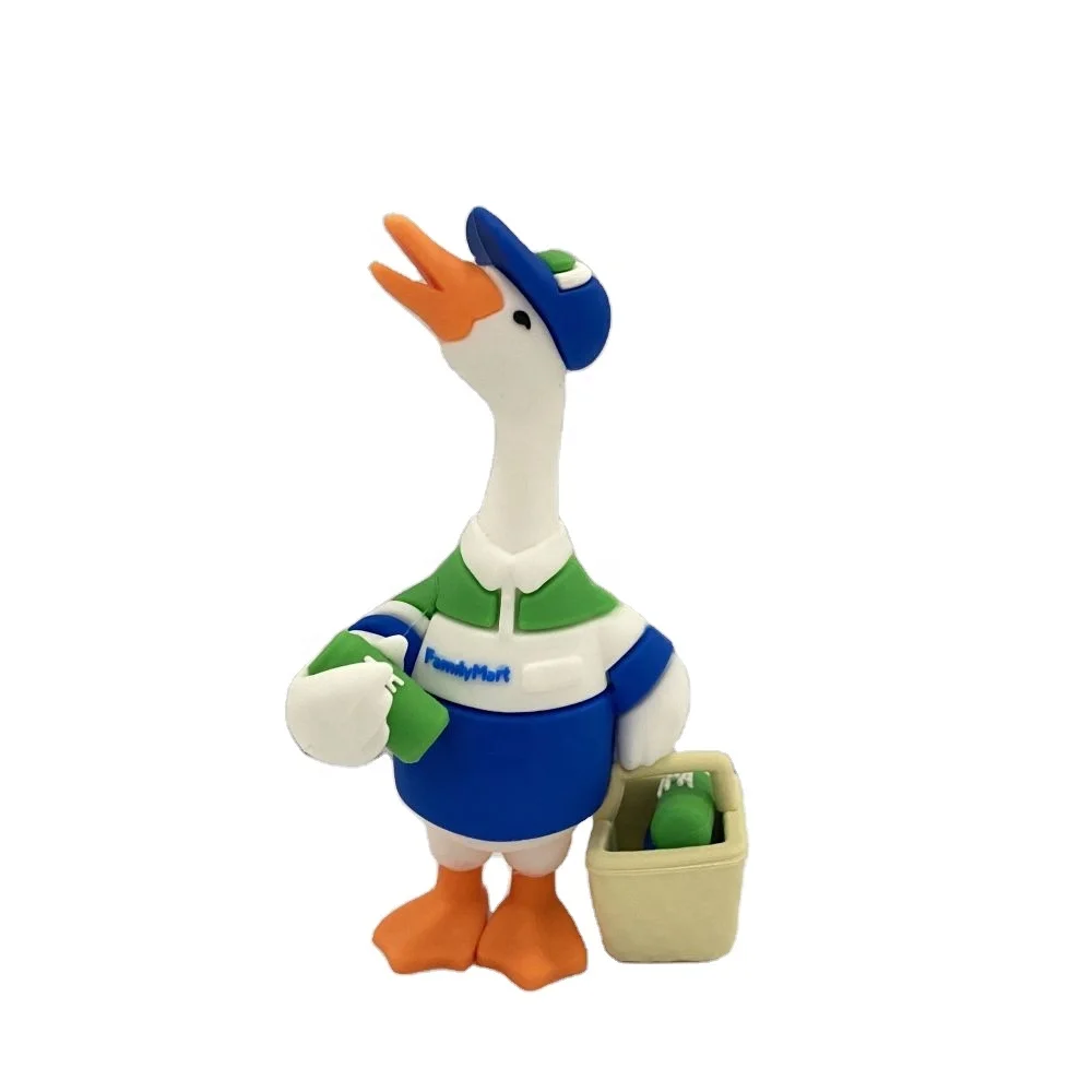 ПВХ 3D утка кукла на заказ детская ручная доска игрушка ПВХ резиновая маска кукла