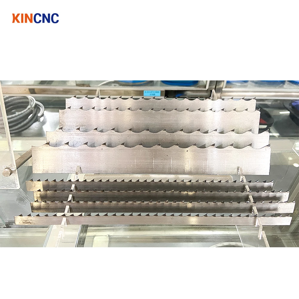 KINCNC wood band saw blade diamond bi metal band saw blades 34x1.1mm bimetal cnc band saw blade