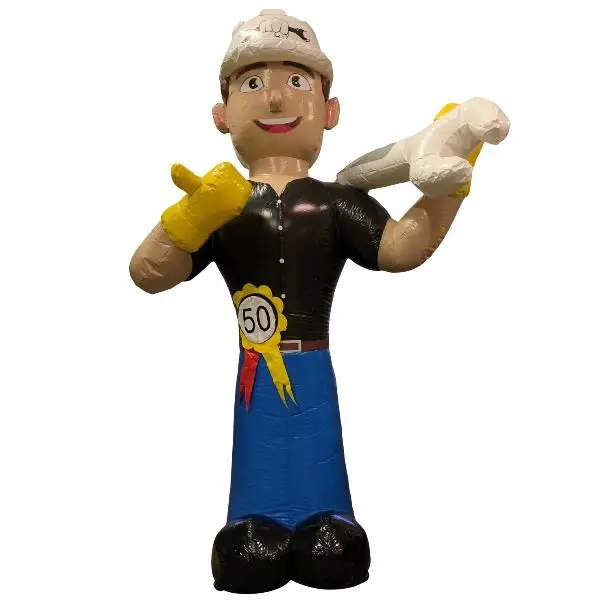 Unique inflatable Flower man/flower bearer Galante Gozer for birthday men or birthday women Inflatable Dutch doll with flowers