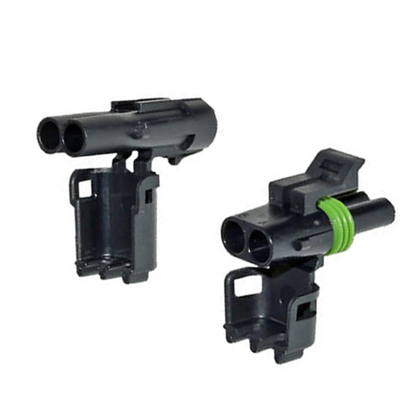 Original Delphi 12015792 Automotive Connector 2Pin Female Black connector ASSY 20 AMPS