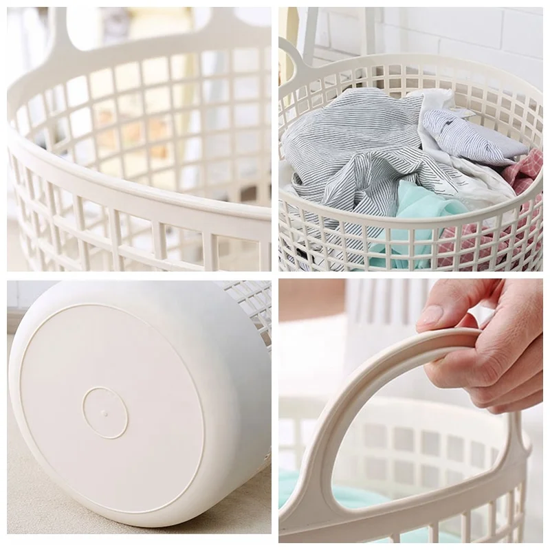 Kworld Factory Direct Sale Multifunction Sundries Clothing Space Saving Laundry Basket Handle No Lid